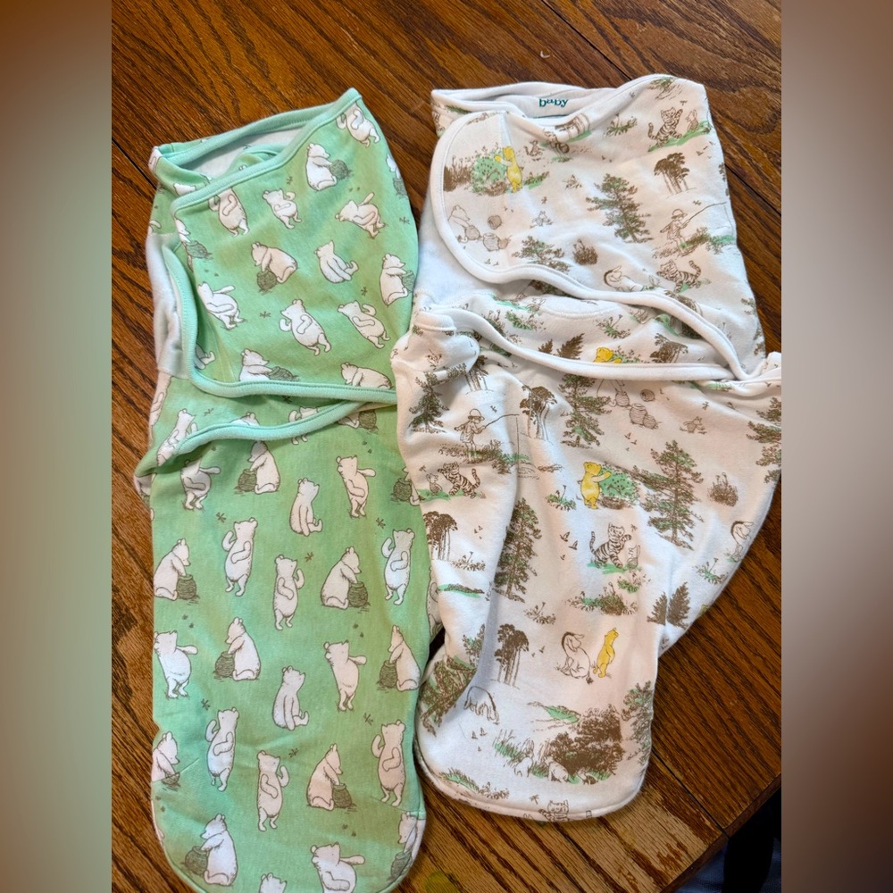 disney baby aden & anais winnie the pooh swaddles 0-3‎ months
